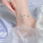 S925 Silver Galaxy Glitter Zircon Chain