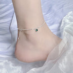 S925 Silver Galaxy Glitter Zircon Chain