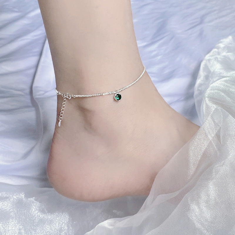 S925 Silver Galaxy Glitter Zircon Chain