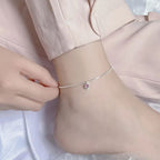 S925 Silver Galaxy Glitter Zircon Chain