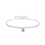 S925 Silver Galaxy Glitter Zircon Chain