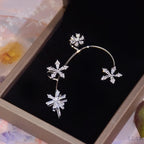 Shiny Rotating Flower Earrings