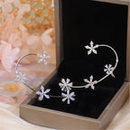 Shiny Rotating Flower Earrings