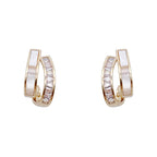 French Style Zircon Shell Earrings