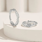Thorns and Roses S925 Silver Couple Ring