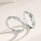 Thorns and Roses S925 Silver Couple Ring