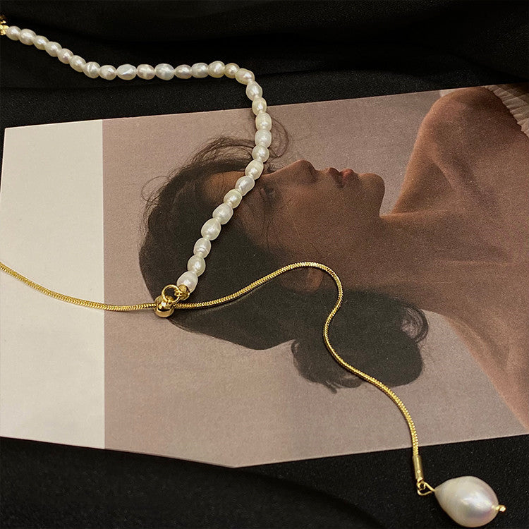 Adjustable Baroque Pearl Necklace
