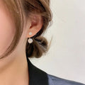 French Style Mesh Zircon Earrings