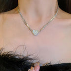 Magnetic Love Patchwork Necklace