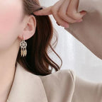 Golden Slumber Dreamcatcher Earrings