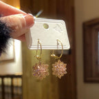 Italian Style Crystal Lotus Earrings