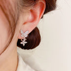 Butterfly Zircon Stud Earrings