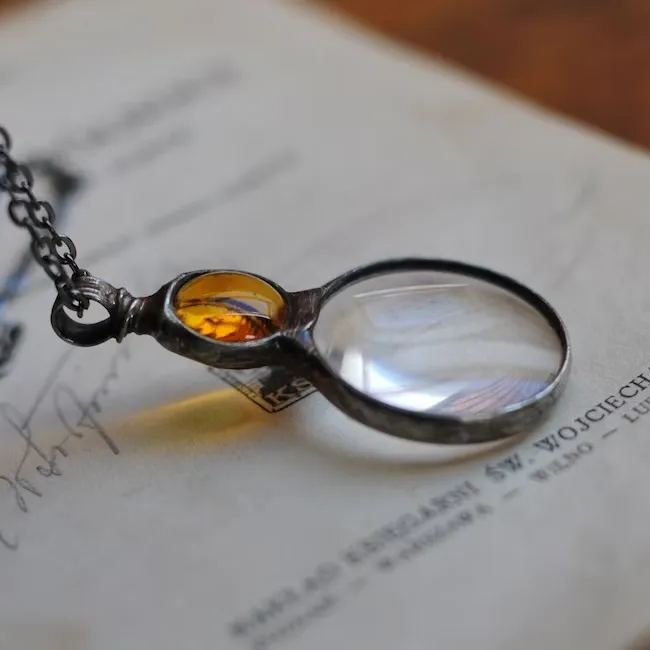 Nostalgic Magnifying Loupe Necklace