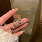 French Style Zircon Sparkling Earrings