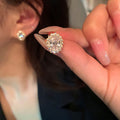 French Style Zircon Sparkling Earrings