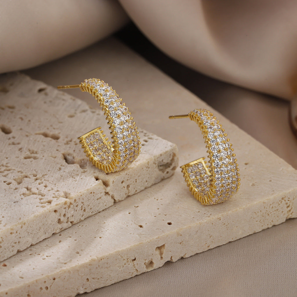 Italian Style Zircon Earrings