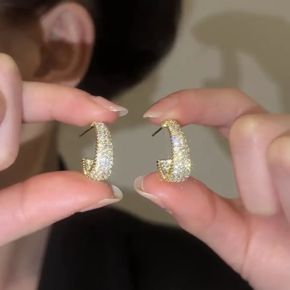 Italian Style Zircon Earrings