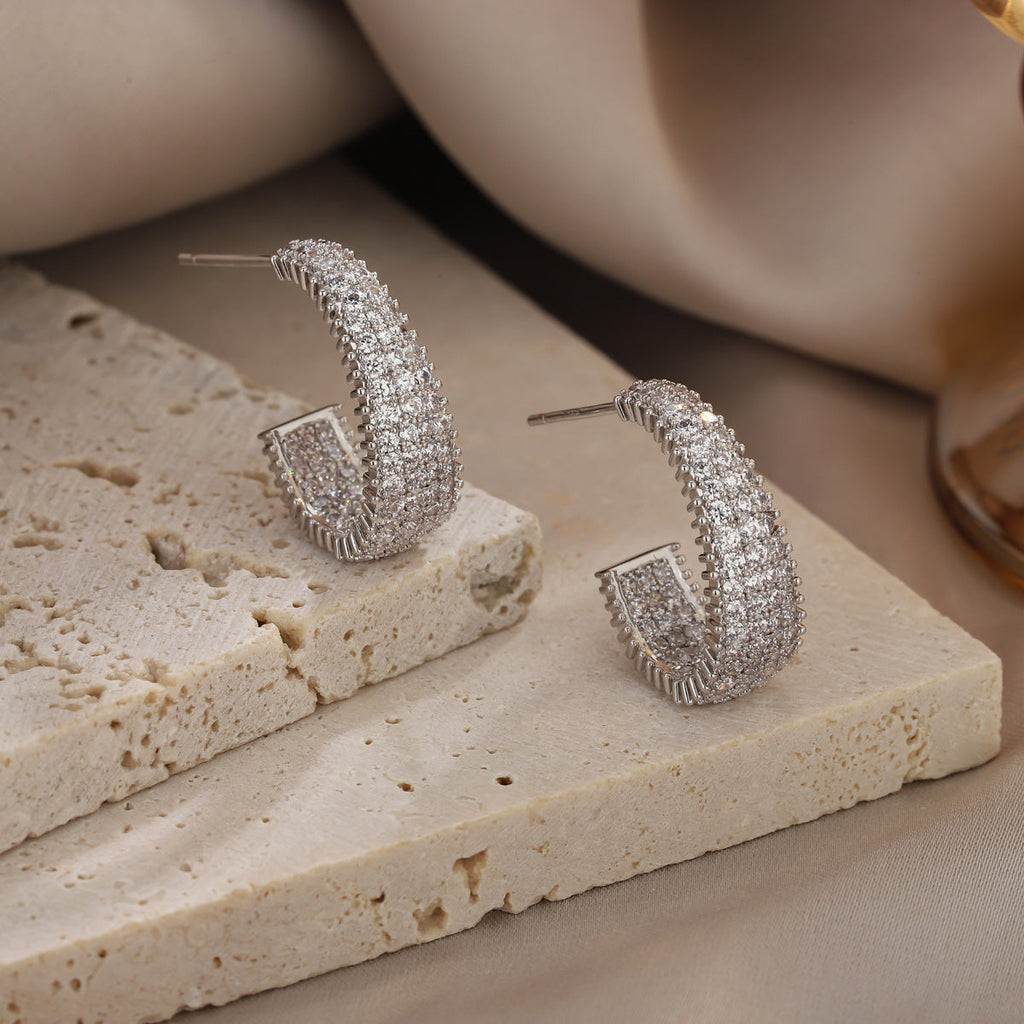 Italian Style Zircon Earrings