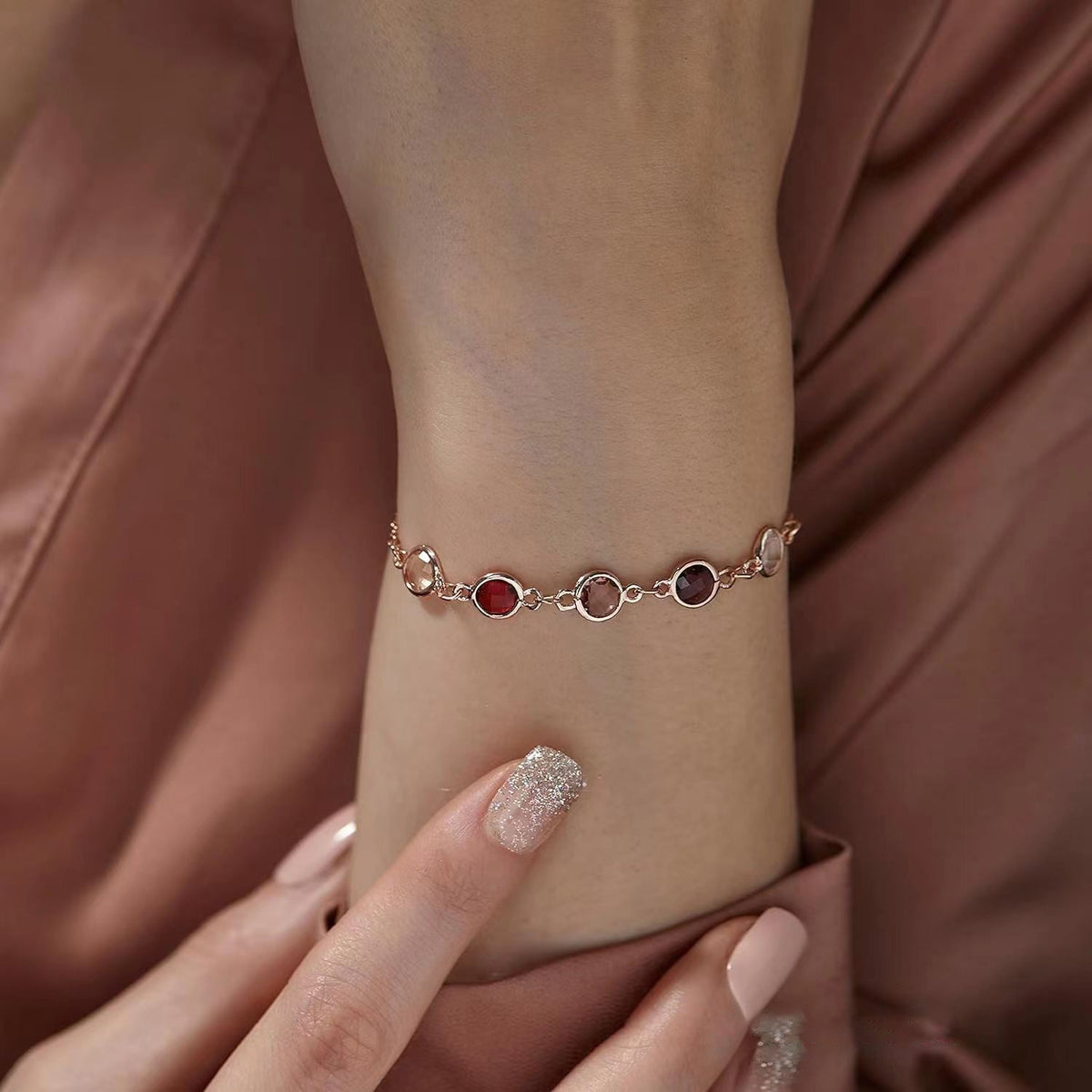 For Love- Family Birthstone Bracelet