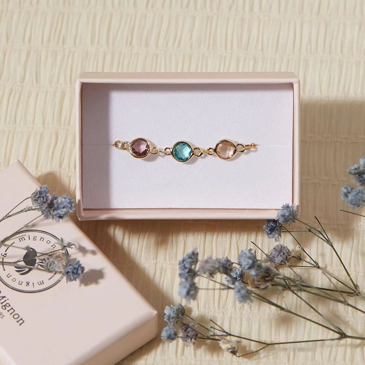 For Love- Family Birthstone Bracelet