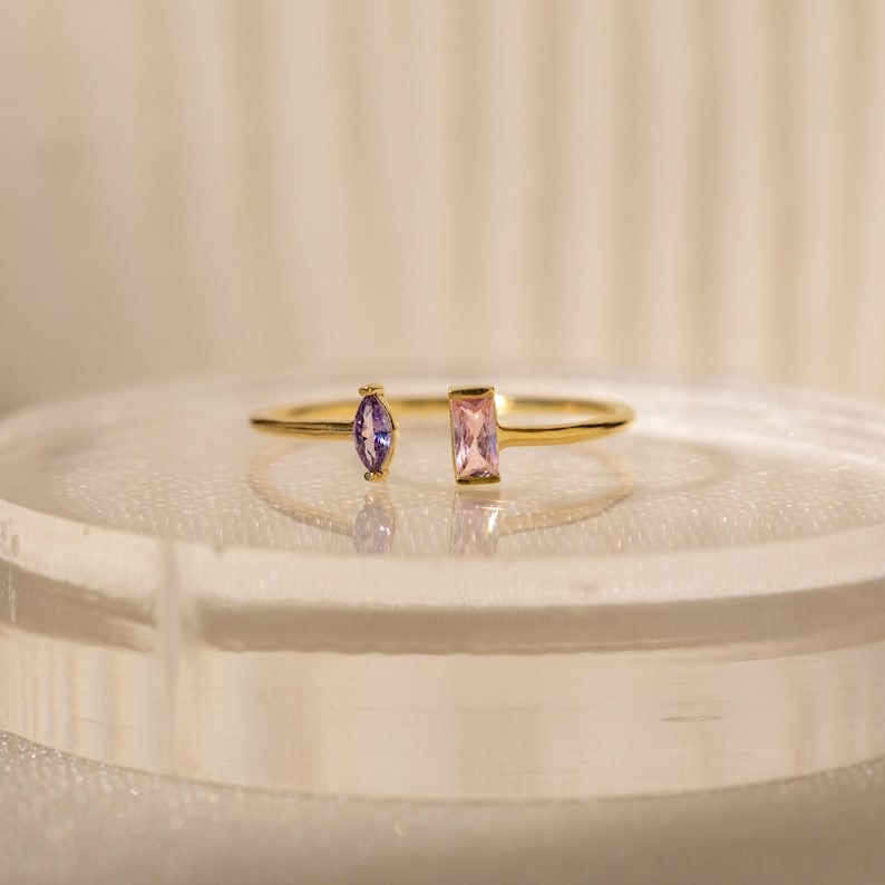 Personalized Duo Birthstone Ring