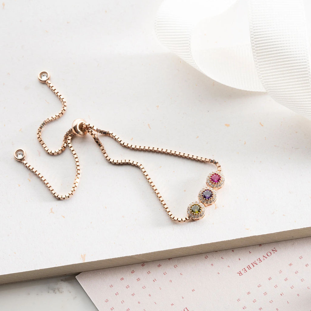 For Love - Family Custom Birthstone Bracelet