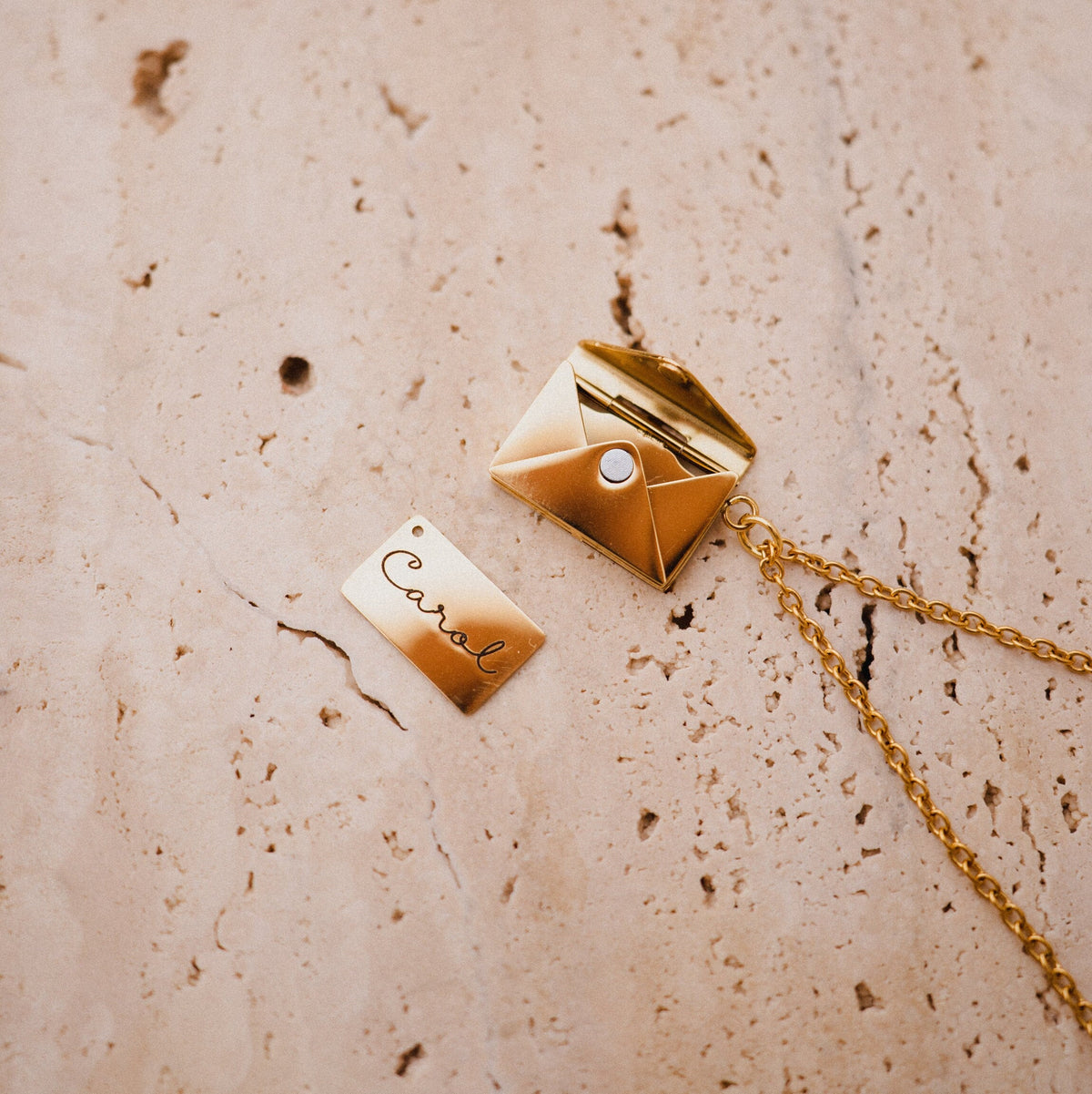 Customized Envelope Necklace