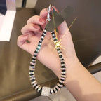 Sparkling Diamond Square Rhinestone Phone Lanyard