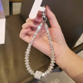 Sparkling Diamond Square Rhinestone Phone Lanyard