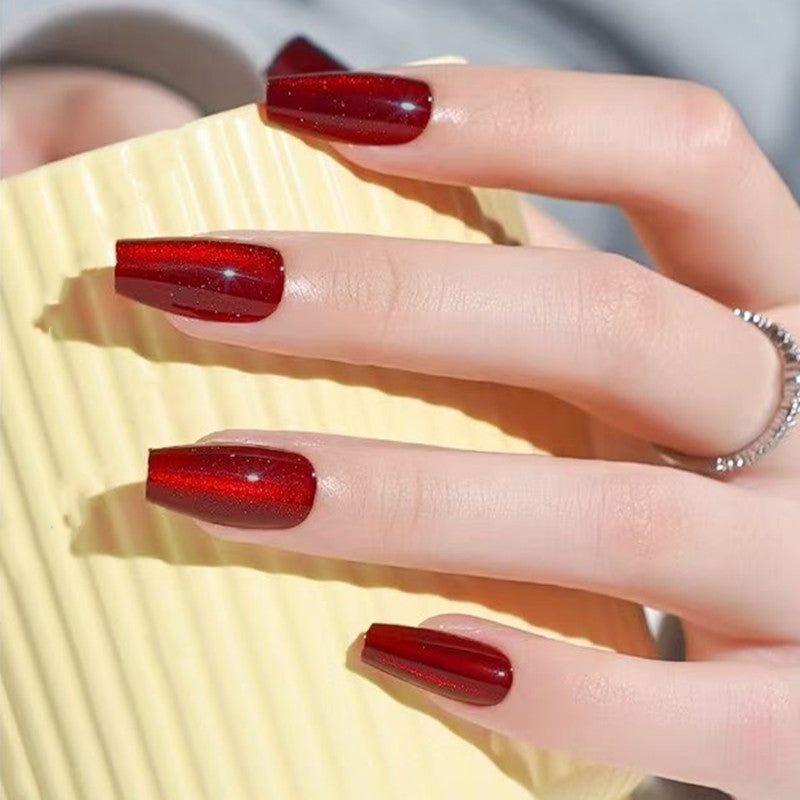 Shiny Cat Eye Fake Nails