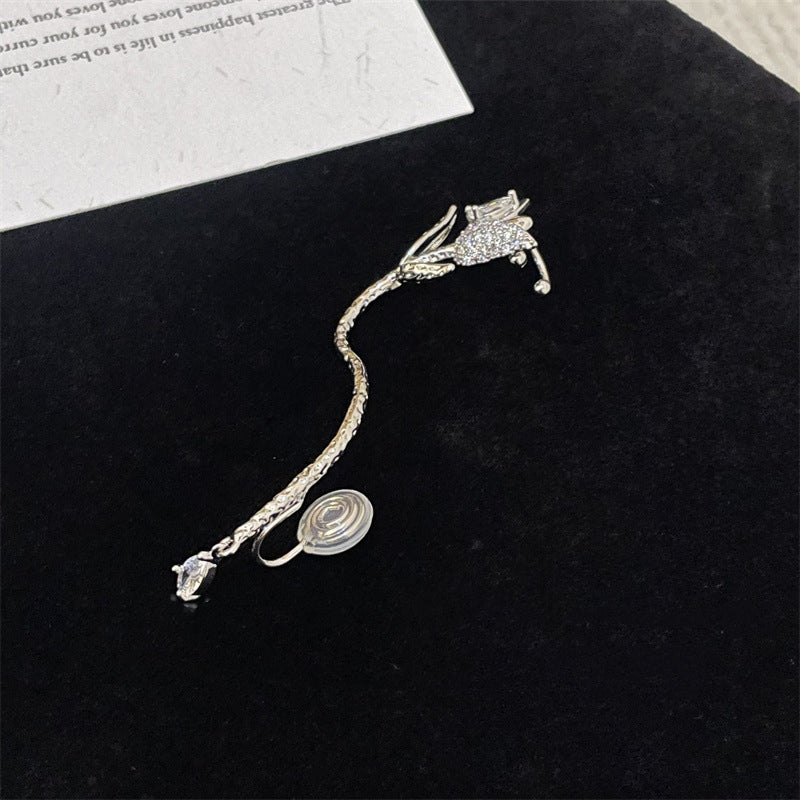 French Style Rose Ear Cuff