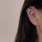 French Style Rose Ear Cuff