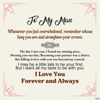 For Love - To My Man Infinity Leather Bracelet