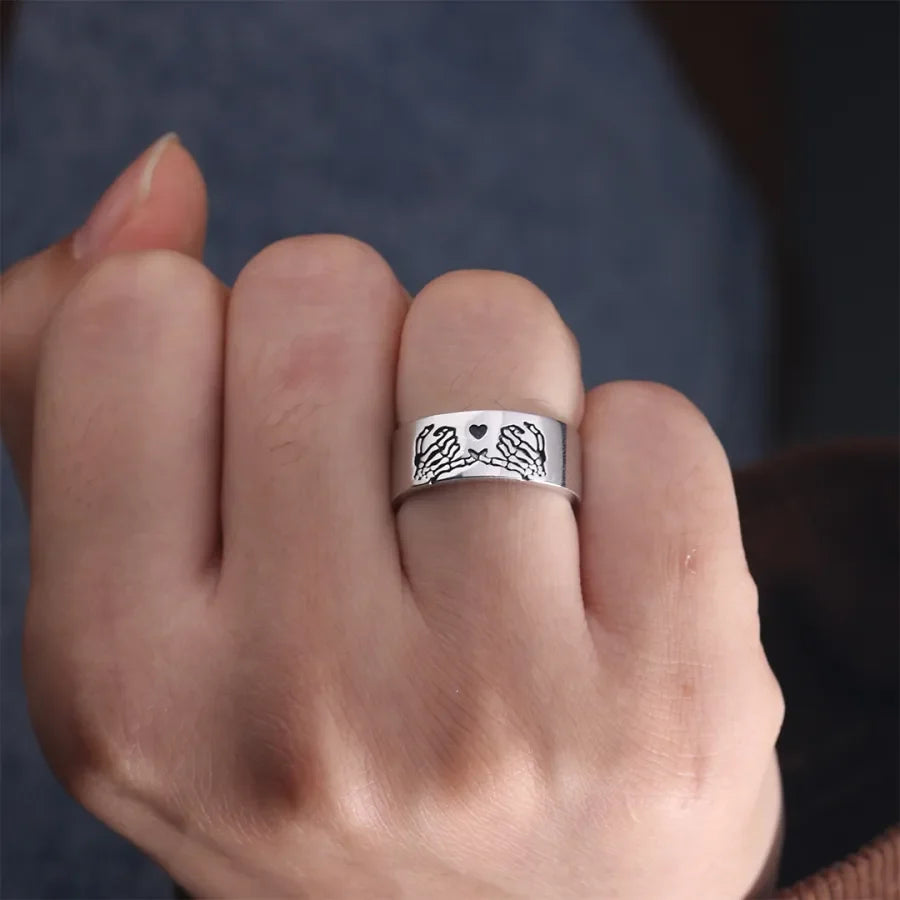 For Friend - Ride Or Die Skeleton Pinky Promise Ring