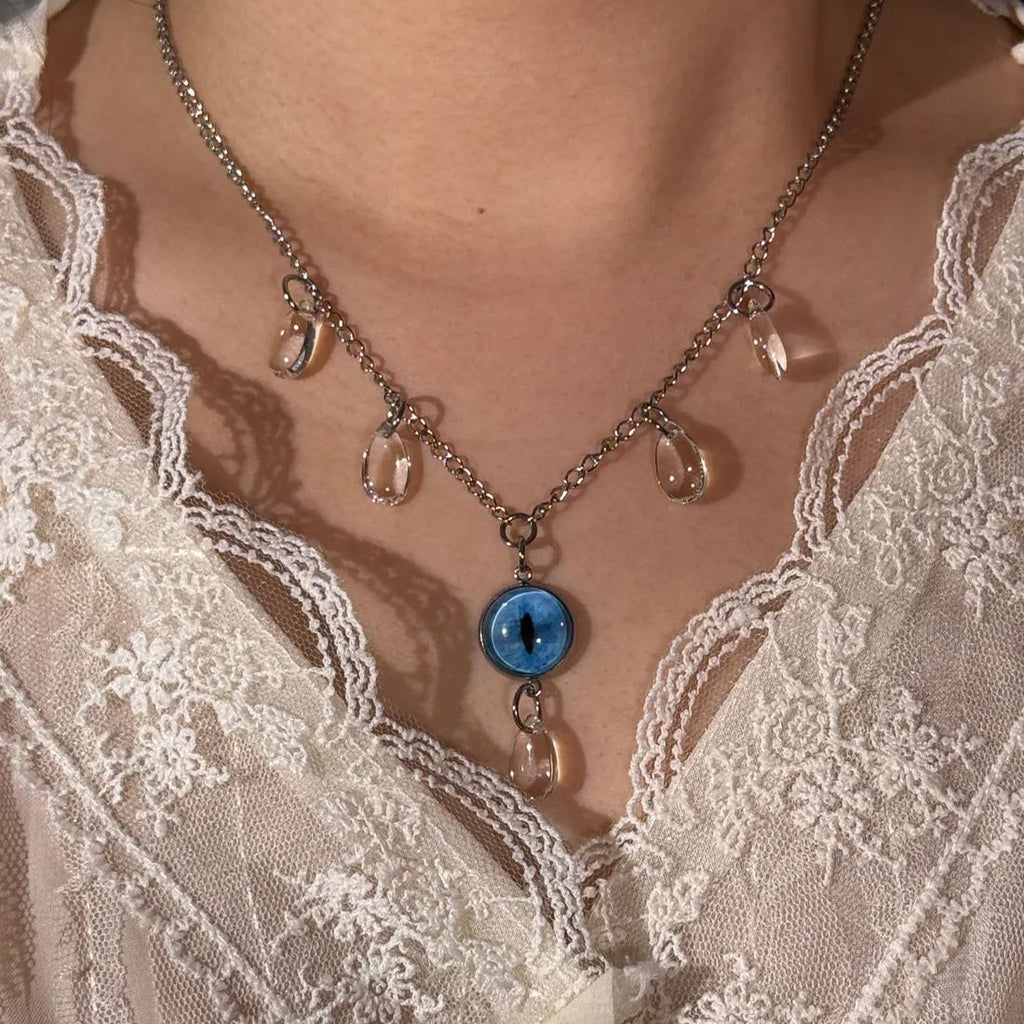 Custom Pet Eye Necklace