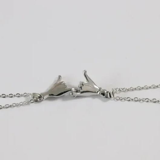 For Friend -You Are My Favorite Bitches Holding Hands Necklaces