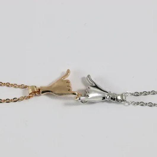 For Friend -You Are My Favorite Bitches Holding Hands Necklaces