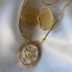 Butterfly Locket Necklace