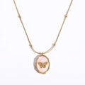 Butterfly Locket Necklace