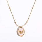 Butterfly Locket Necklace