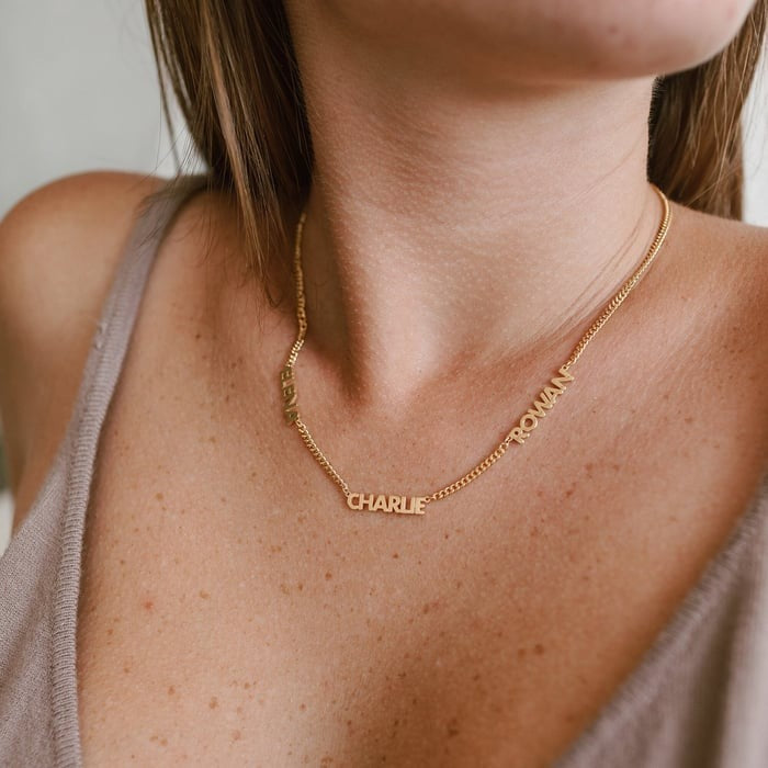 Minimalist Personalized Name Necklace