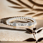 For Memorial - I'm a Wife to a Husband Custom Name Bead Bracelet