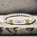 For Memorial - I'm a Wife to a Husband Custom Name Bead Bracelet