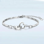 For Love - Interlocking Heart Bracelet