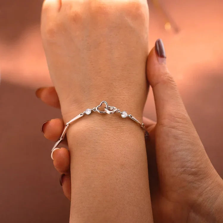 For Love - Interlocking Heart Bracelet