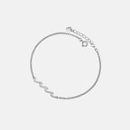 Healing Is Not Linear Minimalist Wave Bracelet