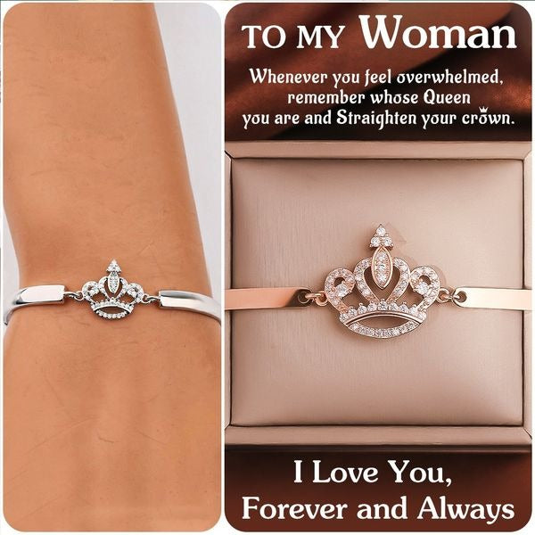 For Love - You Are The World Crown Bracelet