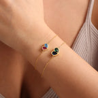 Valentine'S Day Pre-Saleforever Linked Together Custom Heart Birthstones Bracelet