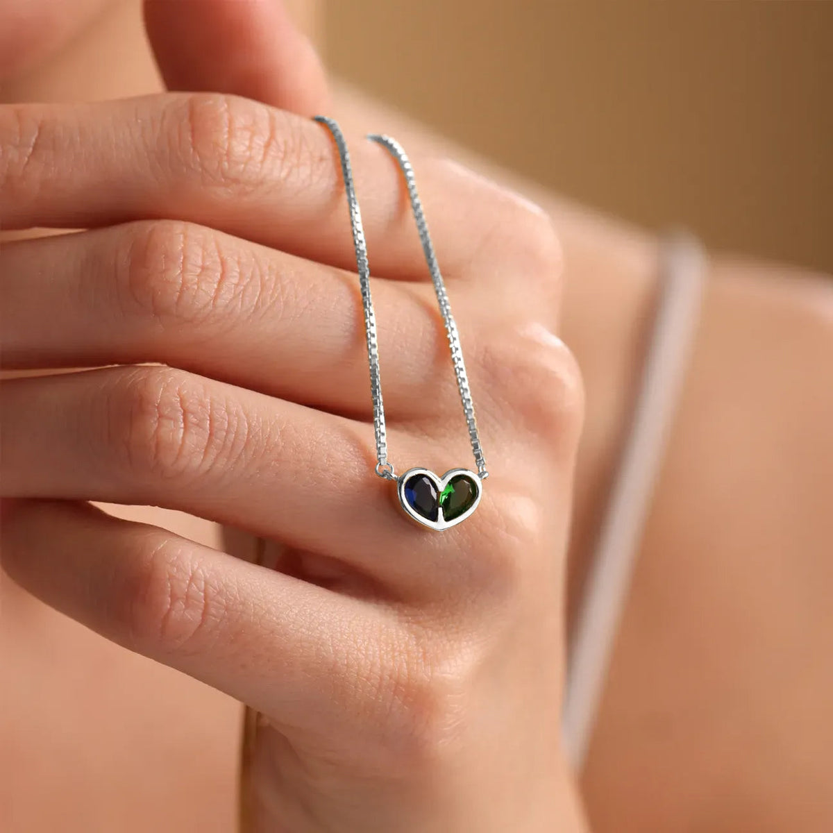 Valentine'S Day Pre-Saleforever Linked Together Custom Heart Birthstones Bracelet