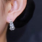 Italy Style Zircon Sparkling Earrings